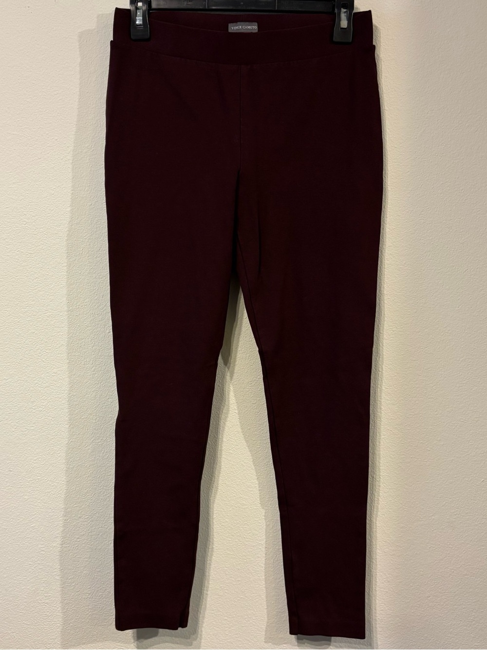 Vince Camuto Pull On Ponte Leggings Deep Wine Size XS